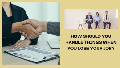 should you handle things when you lose your job