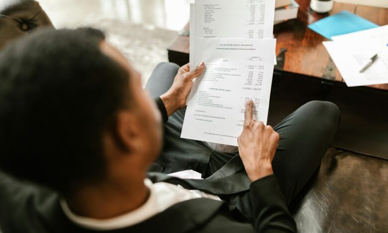 account overview information available